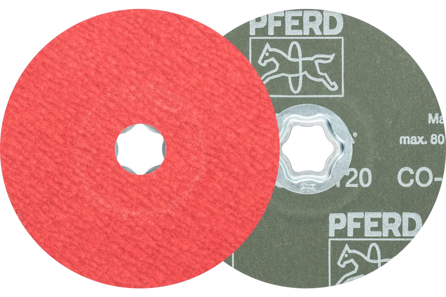Picture of Pferd Combiclick® Fiber Disc, 5" Dia, 120 Grit, Ceramic oxide Co-Cool